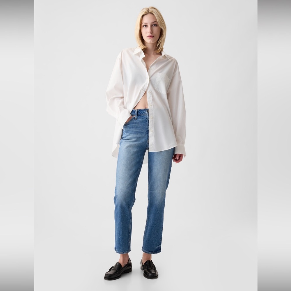 Gap Cheeky Straight High Rise Jean - Size 12 Tall (31)